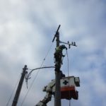 電力柱の設置 2本